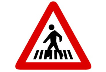 Se&ntilde;al P-20b Peatones en la calzada