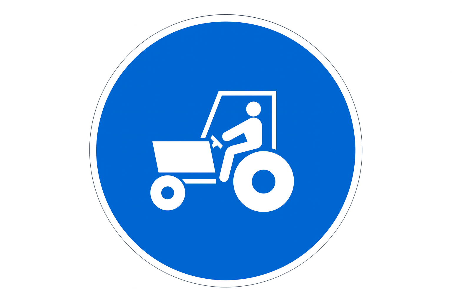 Se&ntilde;al R-419 V&iacute;a para tractores