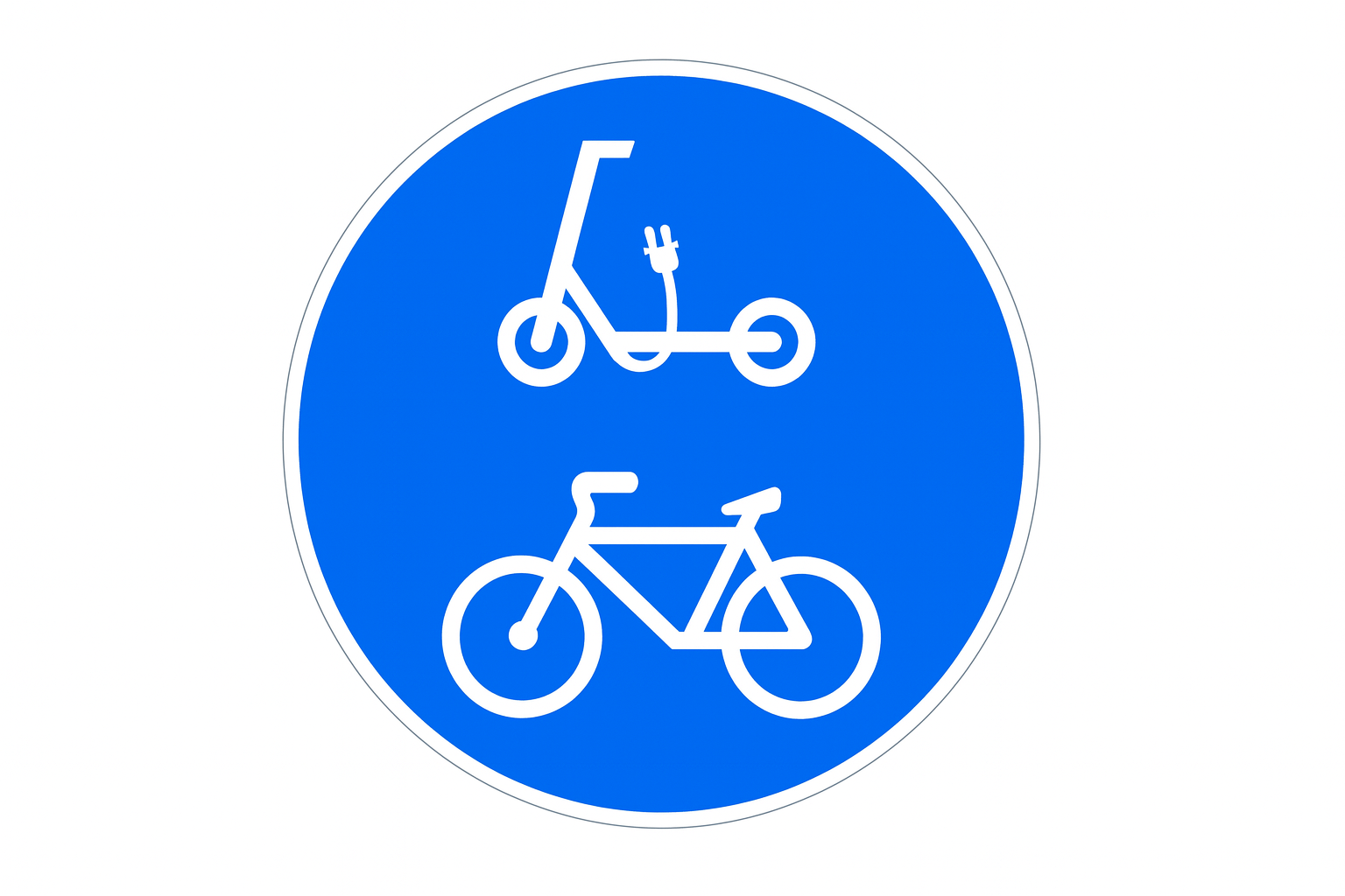 Se&ntilde;al R-421 V&iacute;a ciclos y VMP