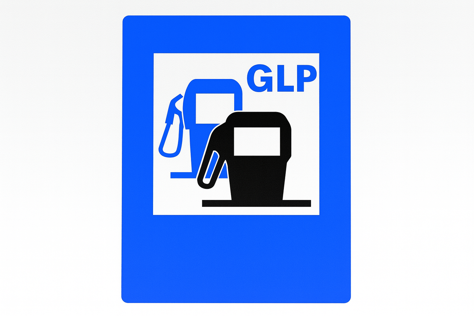 Se&ntilde;al S-105b Gasolinera con GLP